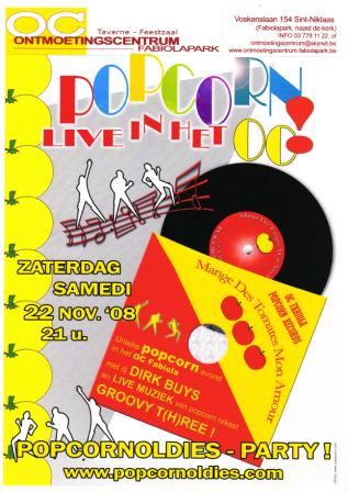 Popcornoldies party le 22 novembre sp�cial DJ and live Musique